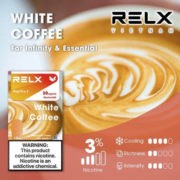 relx煙彈白咖啡口味