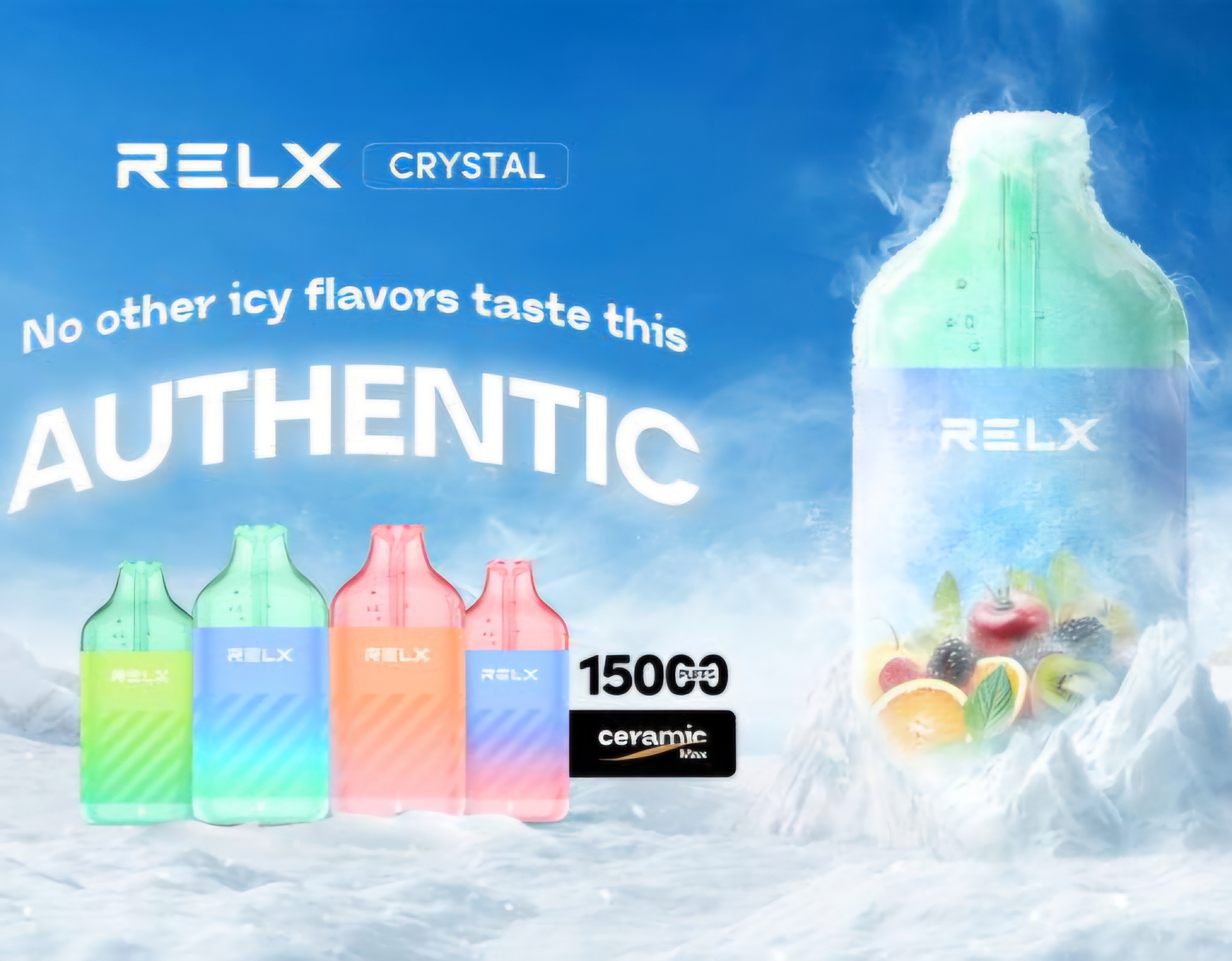 RELX Crystal 15000 puffs一次性電子煙