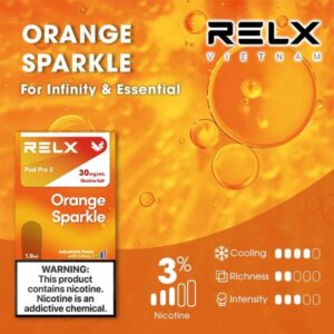 RELX煙彈橙子汽水Orange Sparkle口味盒裝