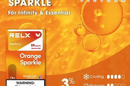 RELX煙彈橙子汽水Orange Sparkle口味盒裝