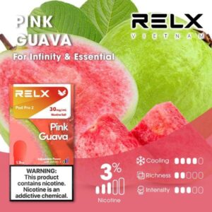 RELX煙彈粉紅芭樂Pink Guava口味盒裝