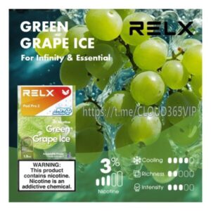 RELX煙彈青葡萄冰Green Grape Ice口味盒裝