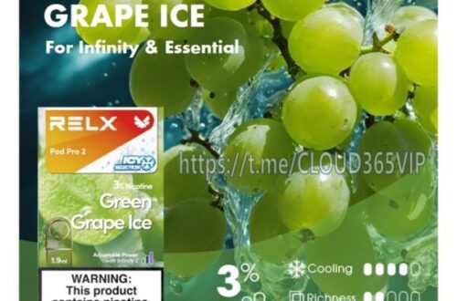 RELX煙彈青葡萄冰Green Grape Ice口味盒裝